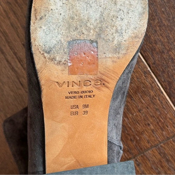 Vince Women’s Grey Suede Booties Size 9 - Picture 6 of 7
